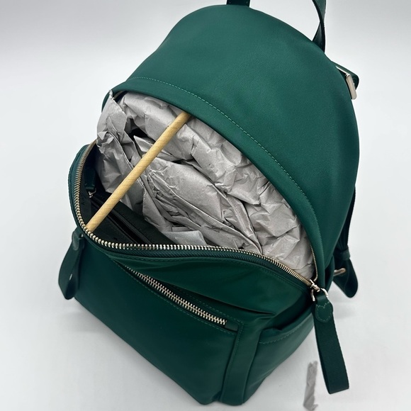 Kate Spade Chelsea Medium Backpack Green/Gold (NWT) - Picture 10 of 11